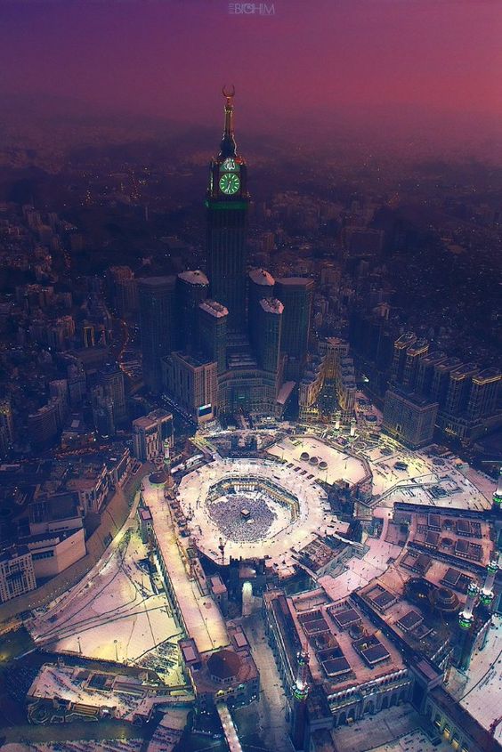 برج ساعة مكة , صور ساعة مكة المكرمة مضيئة صور دينيه اسلامية