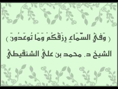 وفي السماء رزقكم وما توعدون - ايه من المصحف 5961 1